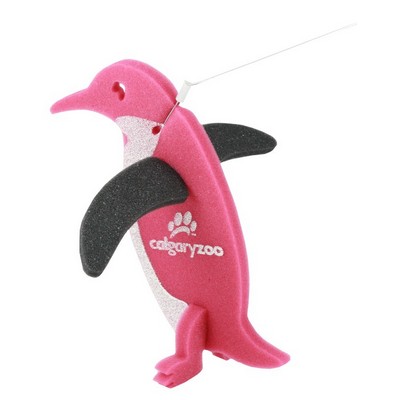 Penguin on a leash