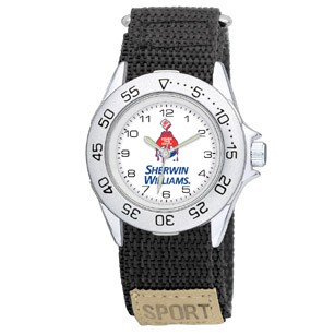 Ladies Sport Watch Collection with Black Velcro Strap