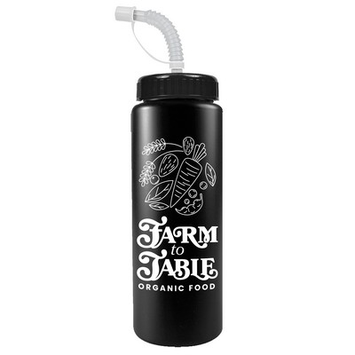 Garyline® Quart Sport Bottle with Straw Lid - 32 oz.