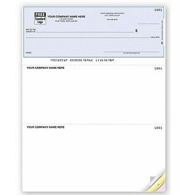 Lined Multi-Purpose Laser Voucher Checks (1 Part)