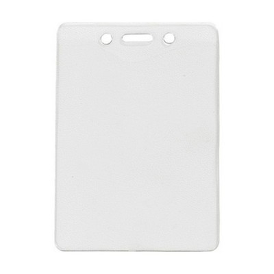 3.18" W x 4.78" H - Vertical Clear Vinyl Badge Holder (Blank)