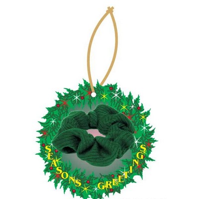 Scrunchie Executive Wreath Ornament w/ Mirrored Back (2 Square Inch)