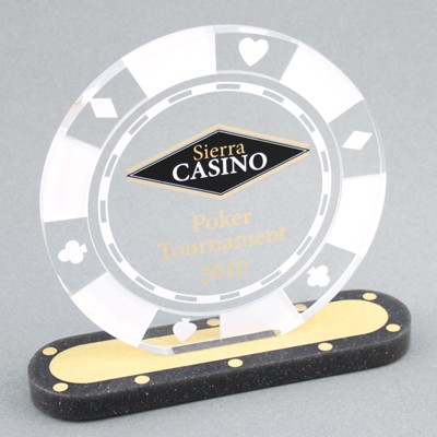 Casino 2 Award (6"x 5-1/8"x 2")