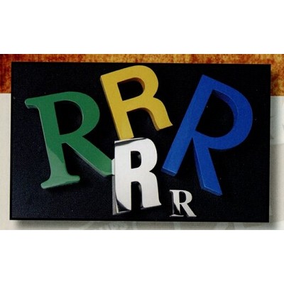 Reverse Channel Fabricated Stainless Finish 22" Letters w/ 1" Depth