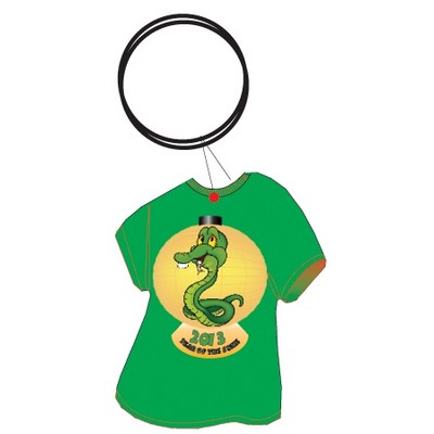 Chinese New Year T Shirt Executive Key Chain w/Mirrored Back (12 Square Inch)