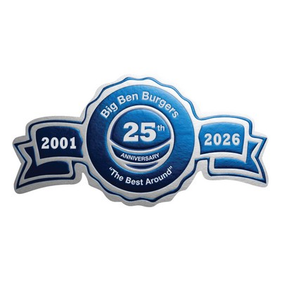 Foil Stamp/Embossed Anniversary Label Roll (1-3/8" x 2-5/8")
