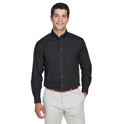 Devon and Jones® Men's Tall Crown Collection® Broadcloth Long Sleeve Woven Dress Shirt
