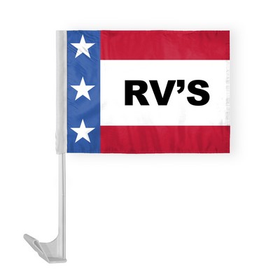 Patriotic RV's Car Flags 12x16 inch