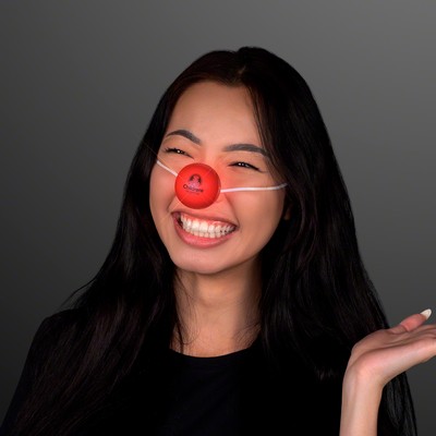 Light Up Red Clown Nose - PRINTED