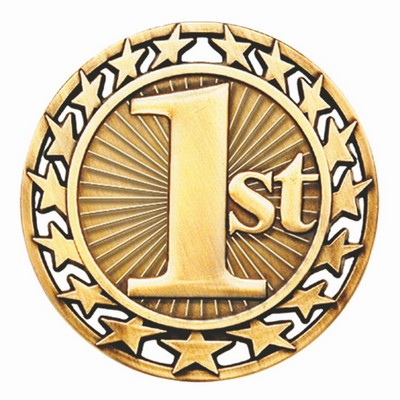 Star Border First Place Medal