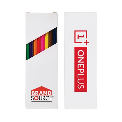 7'' 8 -Color Wooden Pencil Set in White Box