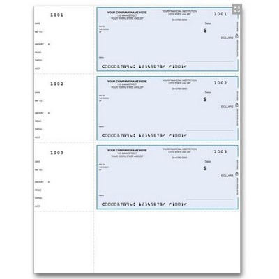 Unlined Laser Wallet Checks (1 Part)