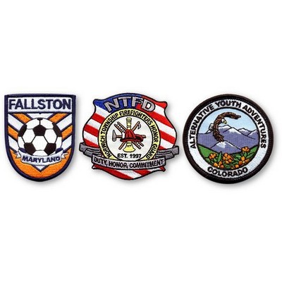 3 1/2" 75% Embroidered Patch
