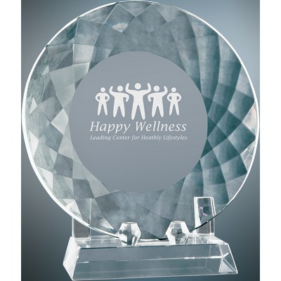 7 3/4" Crystal Plate with Base
