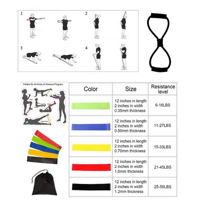 iBank ® Fitness Resistance Bands Set + Chest Expander Band