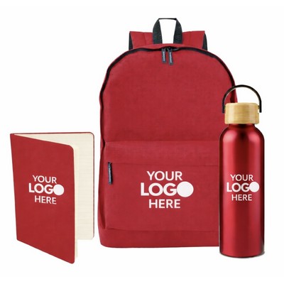 New Hire Kits: Laptop Backpack, Bottle and Journal Kit