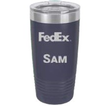 20 Oz. Polar Camel Navy Blue Ring Neck Vacuum Insulated Tumbler w/Clear Lid