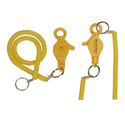 "Lobster" Clip w/12" Long Coil Keyring