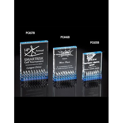 Blue Platinum Cut Acrylic Award (3½"x 5")