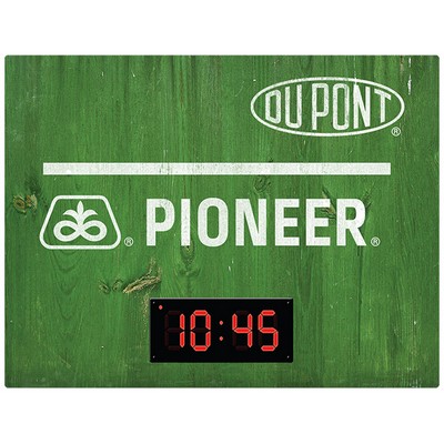 Digital Wood Clock 18" x 24"