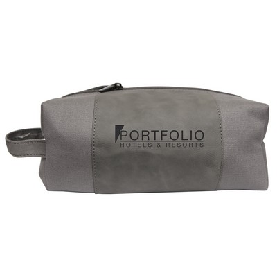 Canvas & Leatherette Dopp Bag
