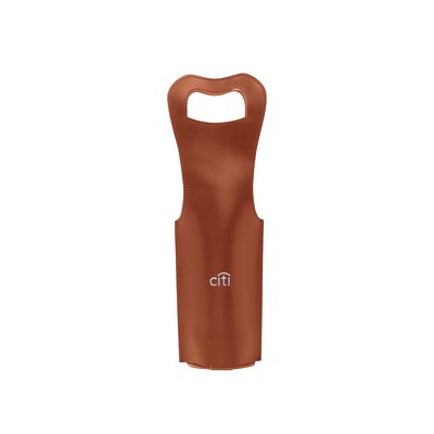 Single Wine Bottle Tote | Full Grain Leather | Made in USA