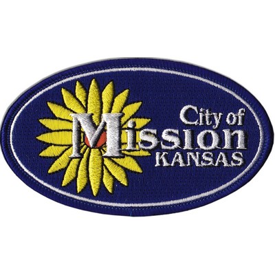 5" Embroidered Emblem w/75% Thread Coverage