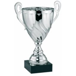 16" Excellence Full Metal Silver Cup Trophy