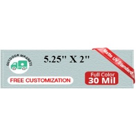 Magnet - 5.25x2 Square Corners - 30 Mil - Outdoor Safe