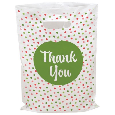 Polka Dots Seasonal Predesigned Plastic Bag (7.5" x 9")