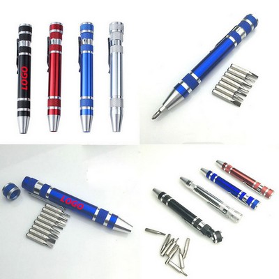 8" 1 Aluminum Screwdriver Kit