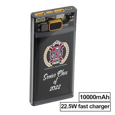 Nauvoo Transparent QuickCharge Power Bank