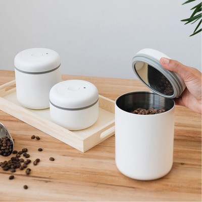 0.4L Matte White Atmos™ Vacuum Canister