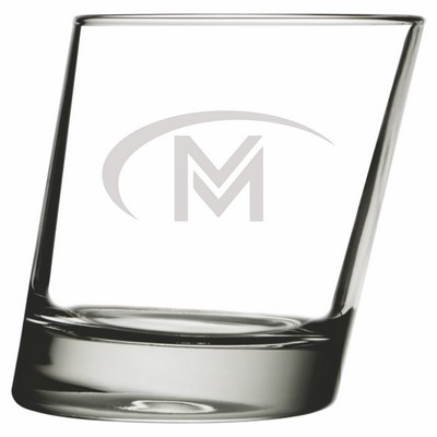 Laser Engraved Libbey® 11006821 Pisa 11.75 oz. Slanted Rocks Old Fashioned Glass