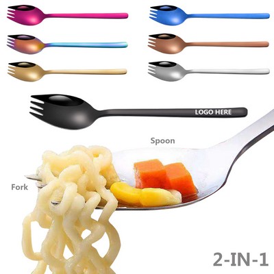 7.48" 2-in-1 Salad Fork Spoon