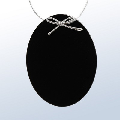 Black Color Oval Ornament