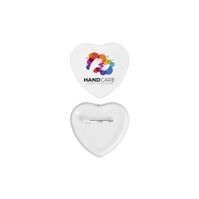 2" Heart Button