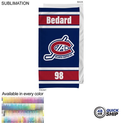 48Hr Quick Ship-Team Towel in HEAVIEST Plush and Soft Velour Terry Cotton Blend Sublimated (30"x60")