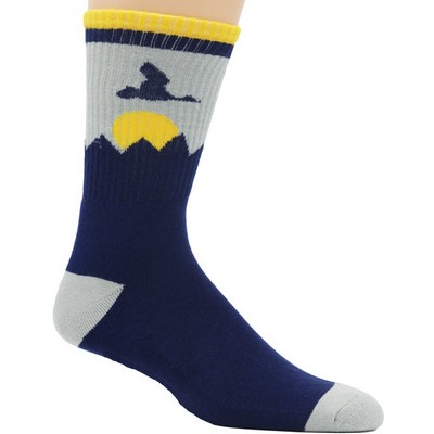 Imported Woven Bamboo Sport Sock - Crew