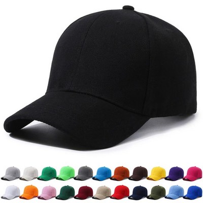 Structured 6-Panel Two-tone Striped Cap w/ Metal Belt Buckle