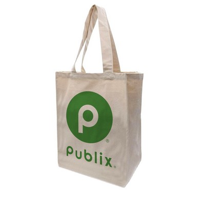 Premium 10 Oz. Screen Printed Cotton Canvas Grocery Tote Bag