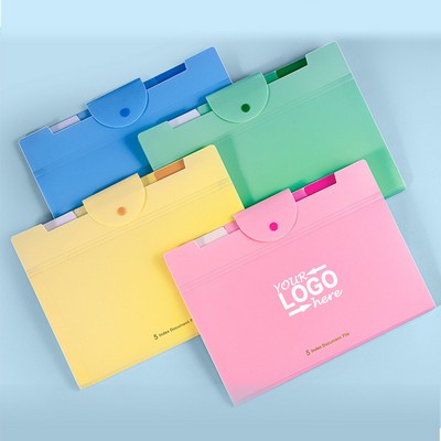 5 Pockets Expandable Organ Bag A4 Files Folder