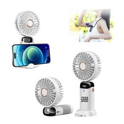 N15 Portable Handheld Fan With Phone Holder