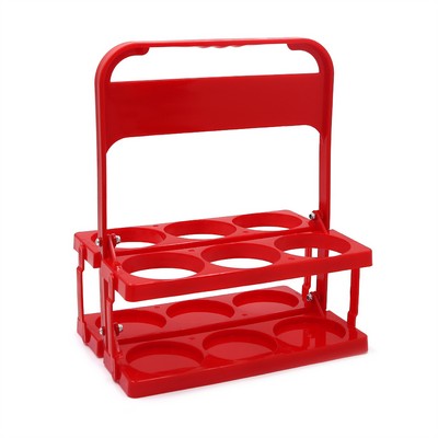 Folding Lifting Basket 6 Beer Bottles Carrier For Bar or Party