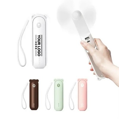 Compact Handheld Fan with 4500mAh Rechargeable Battery – Pocket-Sized