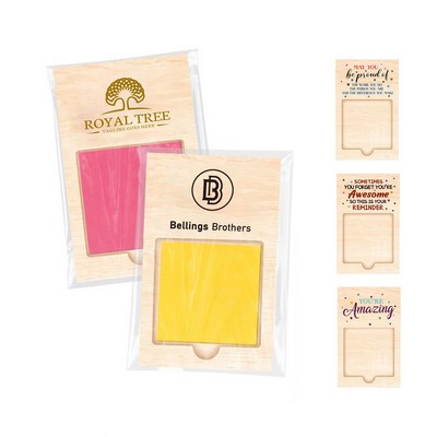 Wooden Sticky Notes Pad Holder