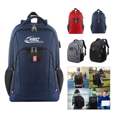 17" Anti Theft Laptop Backpack