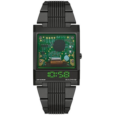 Bulova Watches Men's Computron Stainless Steel Bracelet Watch