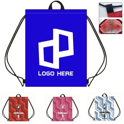 13.39X16.93" Oxford Fabric Drawstring Backpack