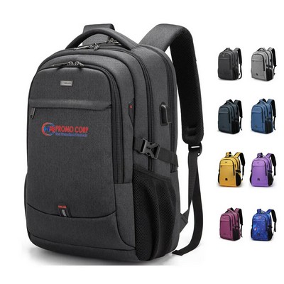 USB Travel Backpack with 17" Laptop Port